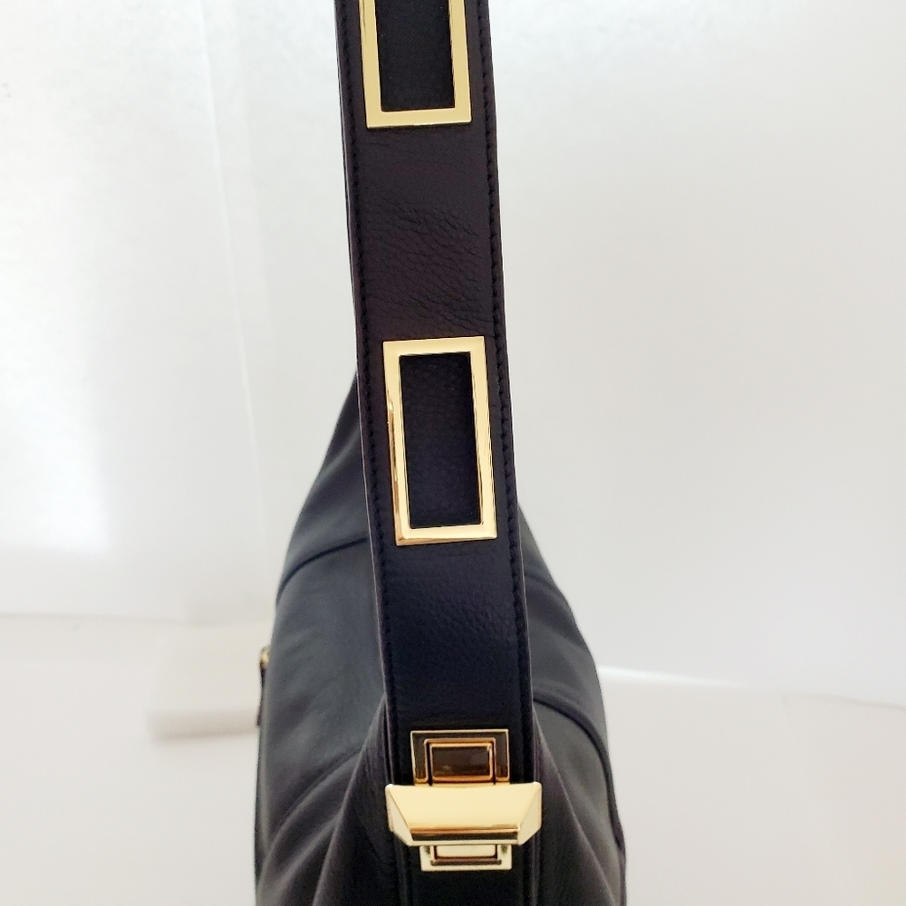 Tignanello Since 1989 Genuine Leather Black Shoulder Bag - Picture 5 of 15